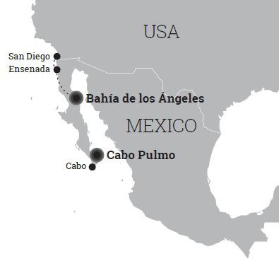 Map of the Sea of Cortez